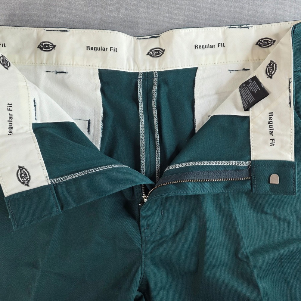 Dickies 874 Work Pants Green New Cuffed Trousers 36x27 Gorpcore Chino Durable - Picture 7 of 9